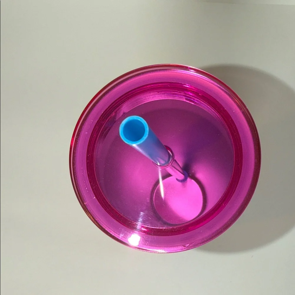 NWT Starbucks 2024 Summer Magenta Floral Stainless Steel Grande Tumbler 16oz